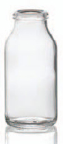 250 ml infuusflacon, helder, type 1 geblazen glas